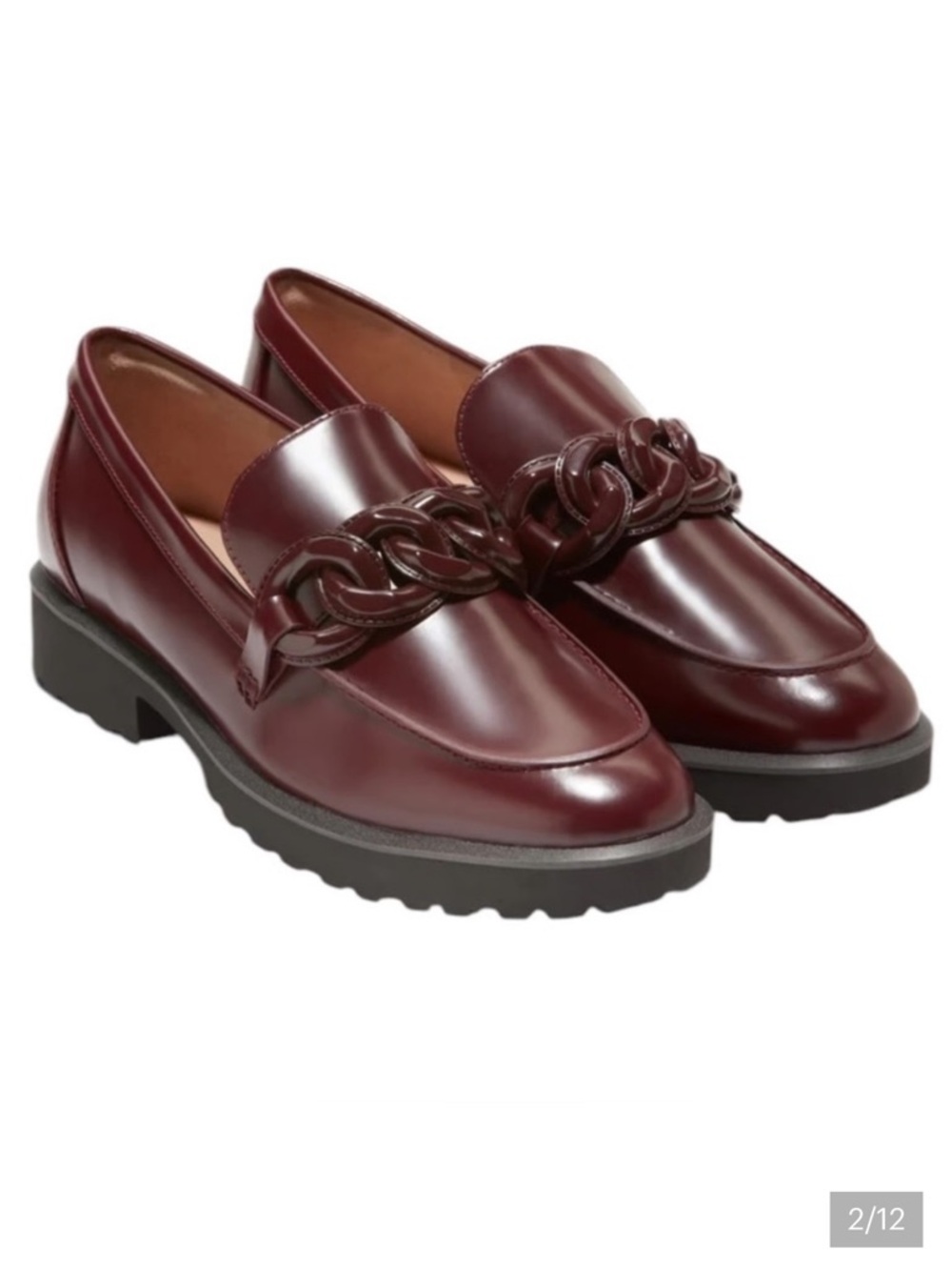Cole Haan Geneva Chain Loafer - color Bloodstone